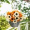 4 Bundles Fall Flowers - Artificial Daisy Flowers with 10 Sunflowers